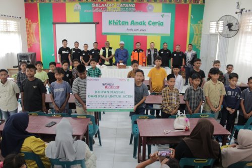 Dompet Dhuafa Riau hadirkan khitan massal premium untuk anak-anak terdampak banjir di Aceh Utara (foto/ist)
